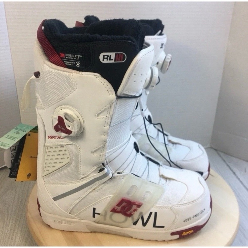 DC 2023 HOWL  Phantom Boa Snowboard Boots Boa White Red Mens 7 NEW!